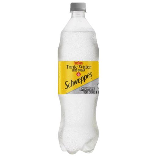 Schweppes Zero Sugar Indian Tonic Water Soft Drink Bottle 1L - Check That!