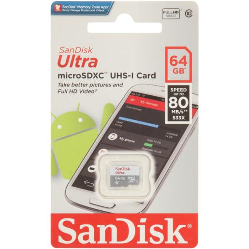SanDisk Ultra microSDXC UHS-1 Card 64GB