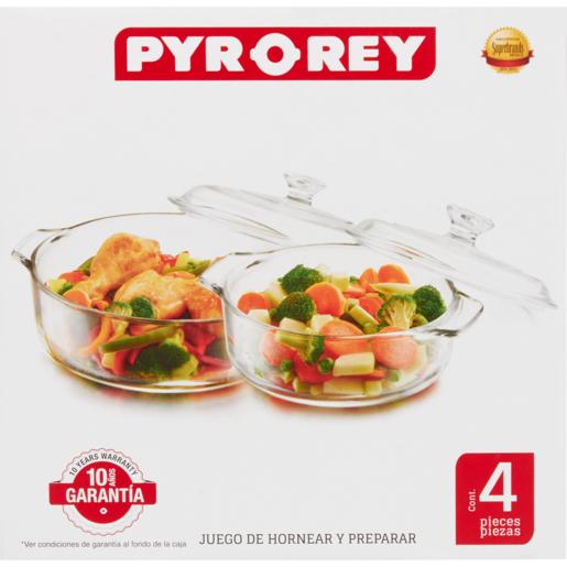 Pyrorey Glass Casserole Set 4 Piece