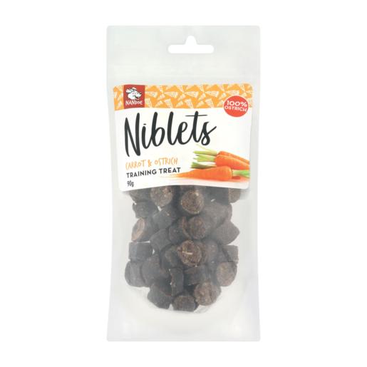 Nandoe Niblets Carrot & Ostrich Dog Training Treats 90g
