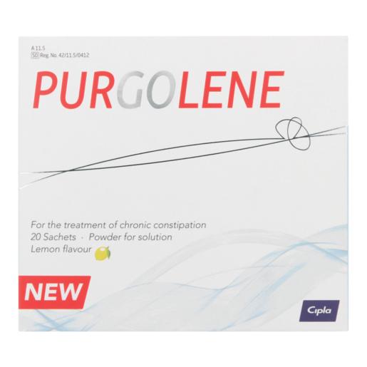 Purgolene Lemon Flavoured Laxative Sachets 20 Pack