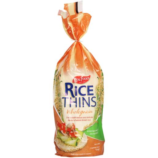 Real Foods Wholegrain Rice Thins 150g