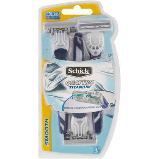 Schick Quattro Disposable Razor 3 Pack
