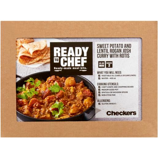 Ready To Chef Sweet Potato & Lentil Josh Rogan Curry Ready Meal Kit