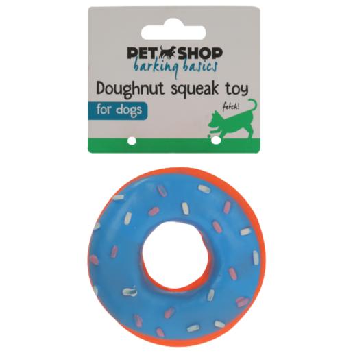 Pet Shop Doughnut Dog Toy With Squeaker