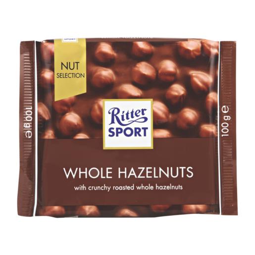 Ritter Sport Whole Hazelnut Milk Chocolate Slab 100g