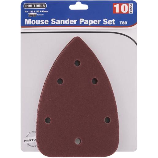Pro Tools Mouse Sand Paper 80 Grit 140 x 95mm