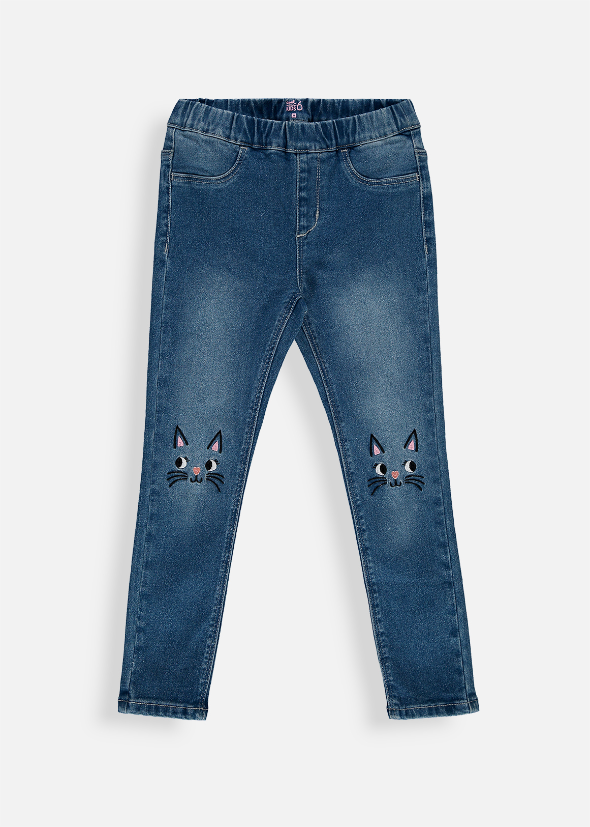 S22 JEGGING STYLED KITTY KNEE  DENIM   7