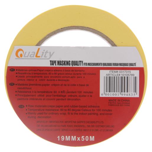 Quality Masking Tape 19mm x 50m