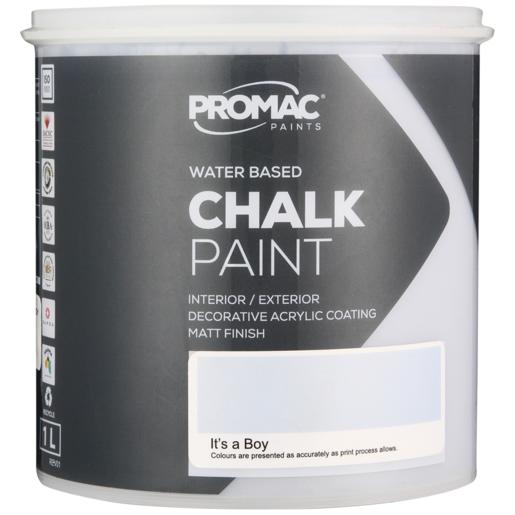 Promac Paints It’s A Boy PVA Chalk Paint 1L
