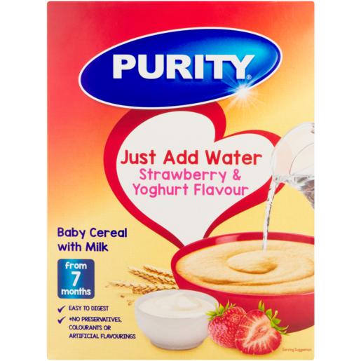 Purity Strawberry & Yoghurt Flavoured Baby Cereal With Milk 200g