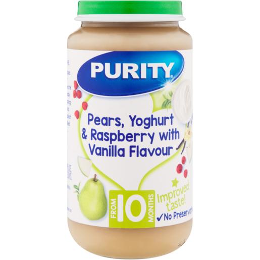 Purity Pear, Yoghurt & Raspberry With Vanilla Flavour Baby Food 250ml