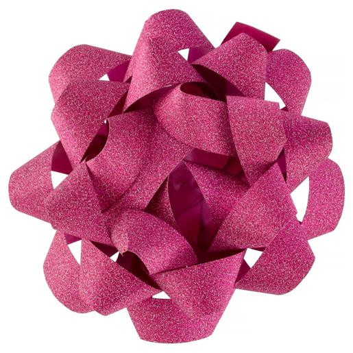 Creative Stationery Large Pink Glitter Confetti Bow