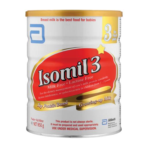 Similac Isomil Stage 3 Soy Protein Based Growing-Up Formula 1-3 Years 850g