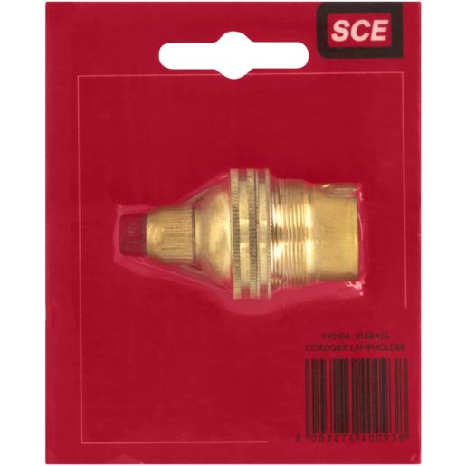SCE Brass Cordgrip B22 Lamp Holder 10mm