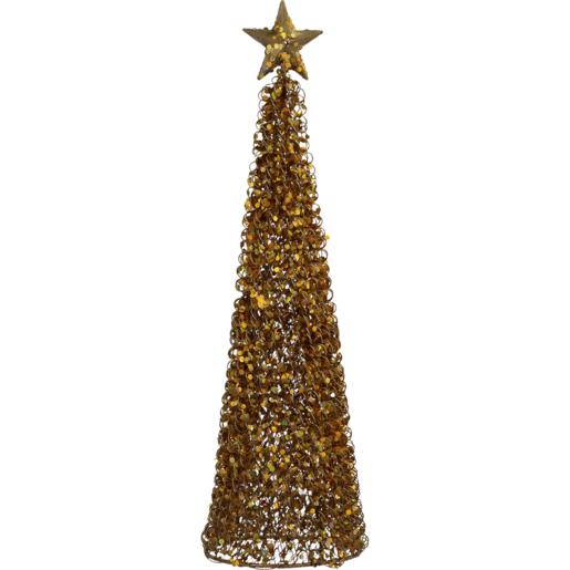 Santa’s Choice Wire & Glitter Table Top Christmas Tree