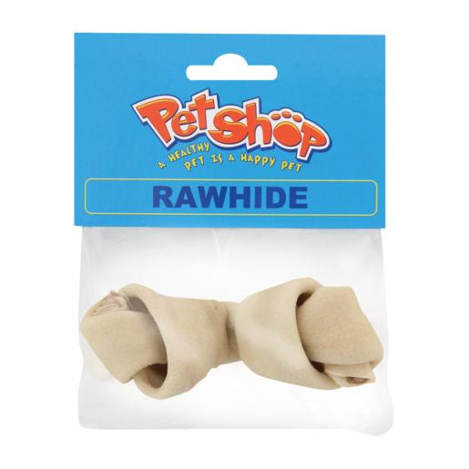 Petshop Small Rawhide Pet Chew Knotted Bone Toy