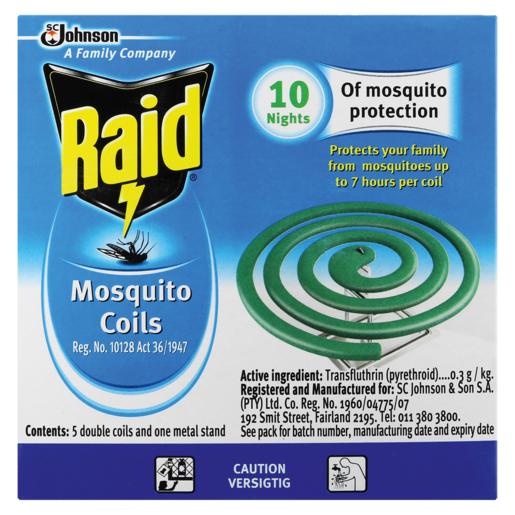 Raid Mosquito Coils 10 Pack