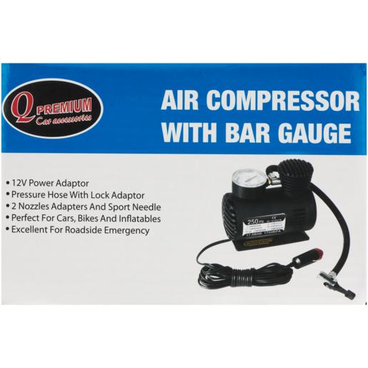 Q Premium Mini Compressor With Bar Guage