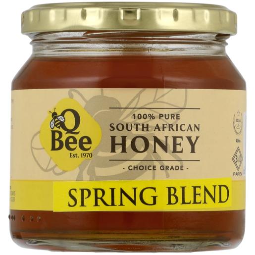 Q Bee Spring Blend Honey Jar 375g