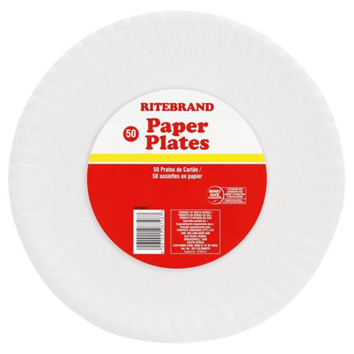 Ritebrand Papar Plates 50 Pack