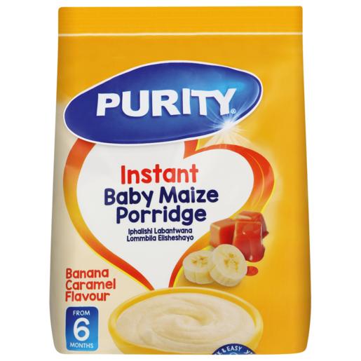Purity Banana Caramel Flavoured Instant Baby Maize Porridge 500g