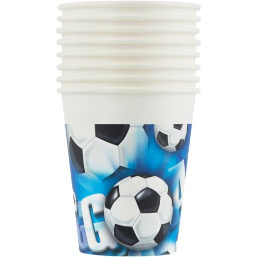 Procos Soccer Themed Disposable Paper Cups 8 Pack