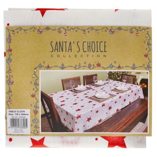 Santa’s Choice Christmas Hesin Table Cloth (Assorted Item – Supplied At Random)
