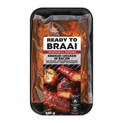 Ready To Braai Smoked Chicken In Bacon 440g