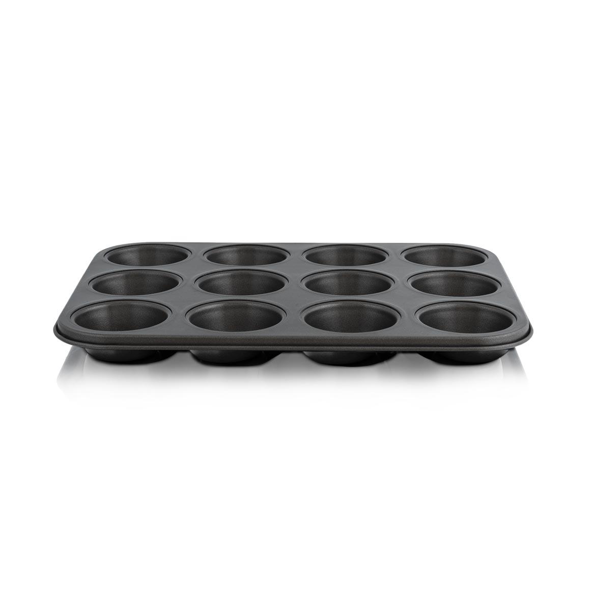 SC TEXTURE 12 CUP MUFFIN PAN BLACK