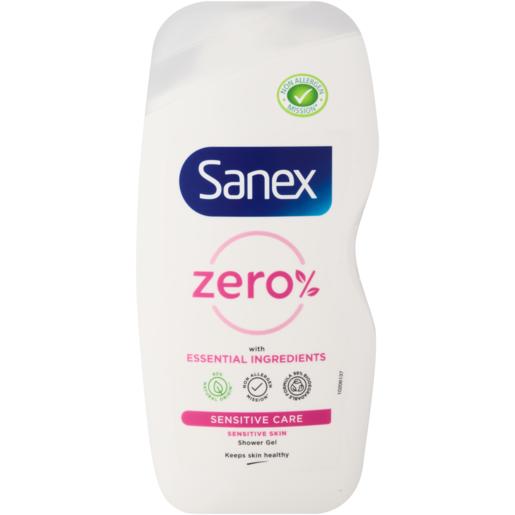 Sanex Zero% Sensitive Skin Shower Gel Body Wash 500ml