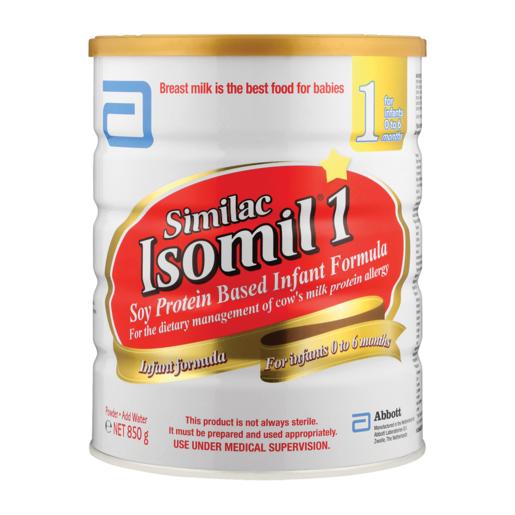 Similac Isomil Stage 1 Soy Protein Based Infant Formula 0-6 Months 850g