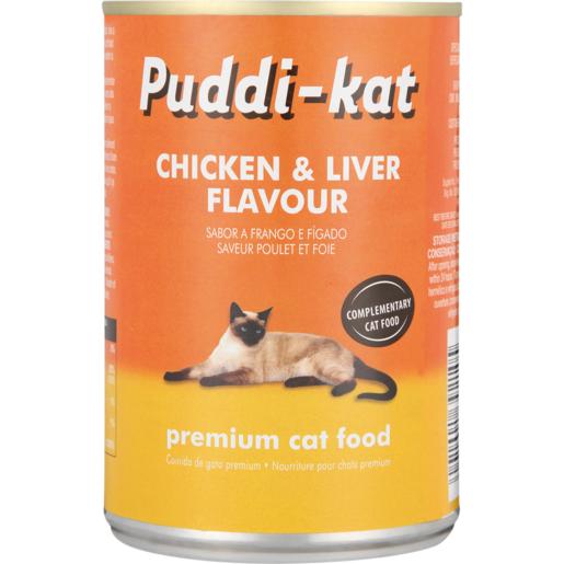 Puddi-Kat Chicken & Liver Premium Cat Food Can 385g