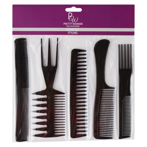 Pretty Women Stylist Comb Set 5 Piece