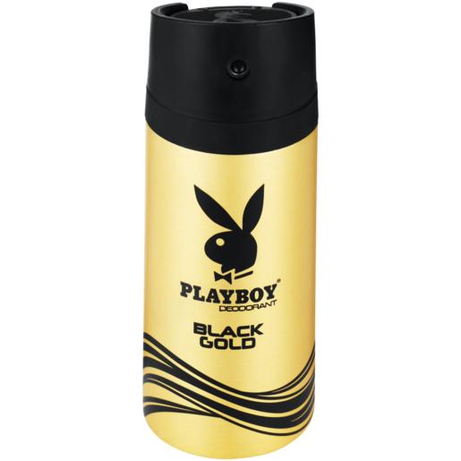 Playboy Black Gold Aerosol Deodorant 150ml