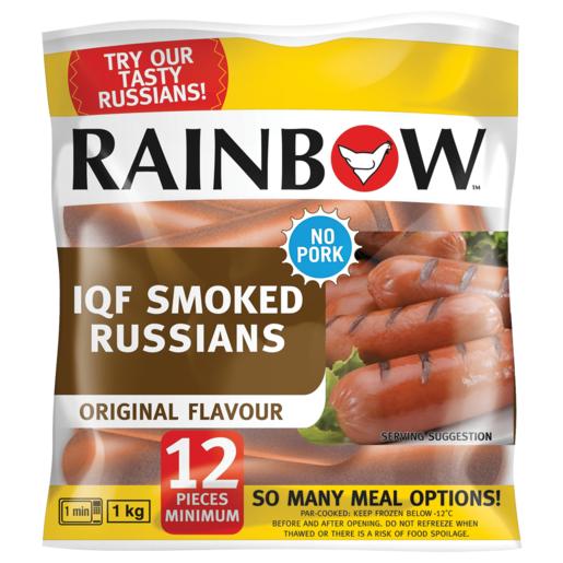 Rainbow IQF Smoked Russians Pack 1kg